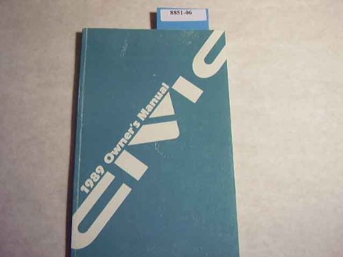 1989 HONDA CIVIC OWNERS MANUAL | eBay