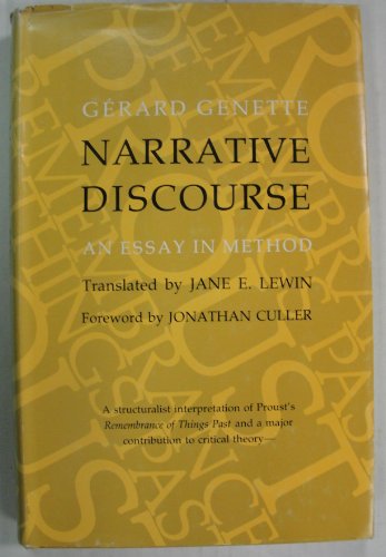narrative discourse an essay in method genette