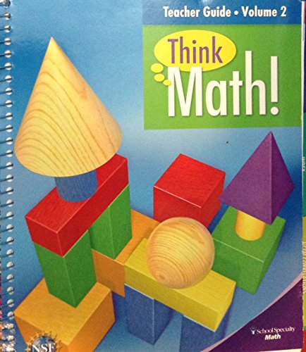 THINK MATH TEACHERS GUIDE VOLUME 2 GRADE 3 By Harcourt Svhool