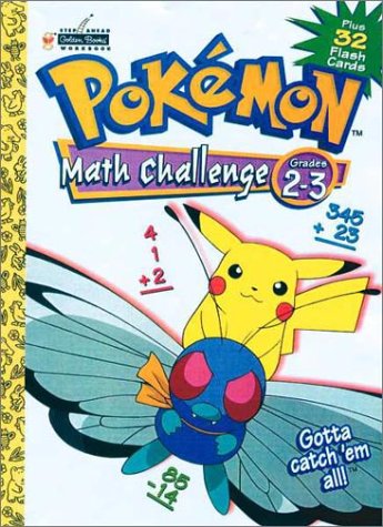 POKEMON MATH CHALLENGE GRADES 2-3 PLUS 32 FLASH CARDS By Golden Books