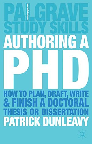 patrick dunleavy authoring a phd thesis